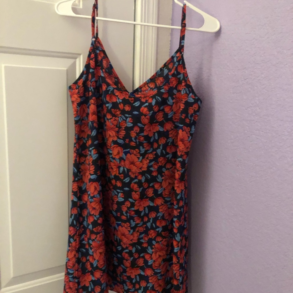 Floral Spaghetti Strap Dress